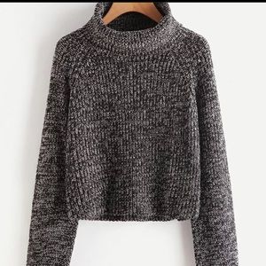 Turtleneck knit sweater